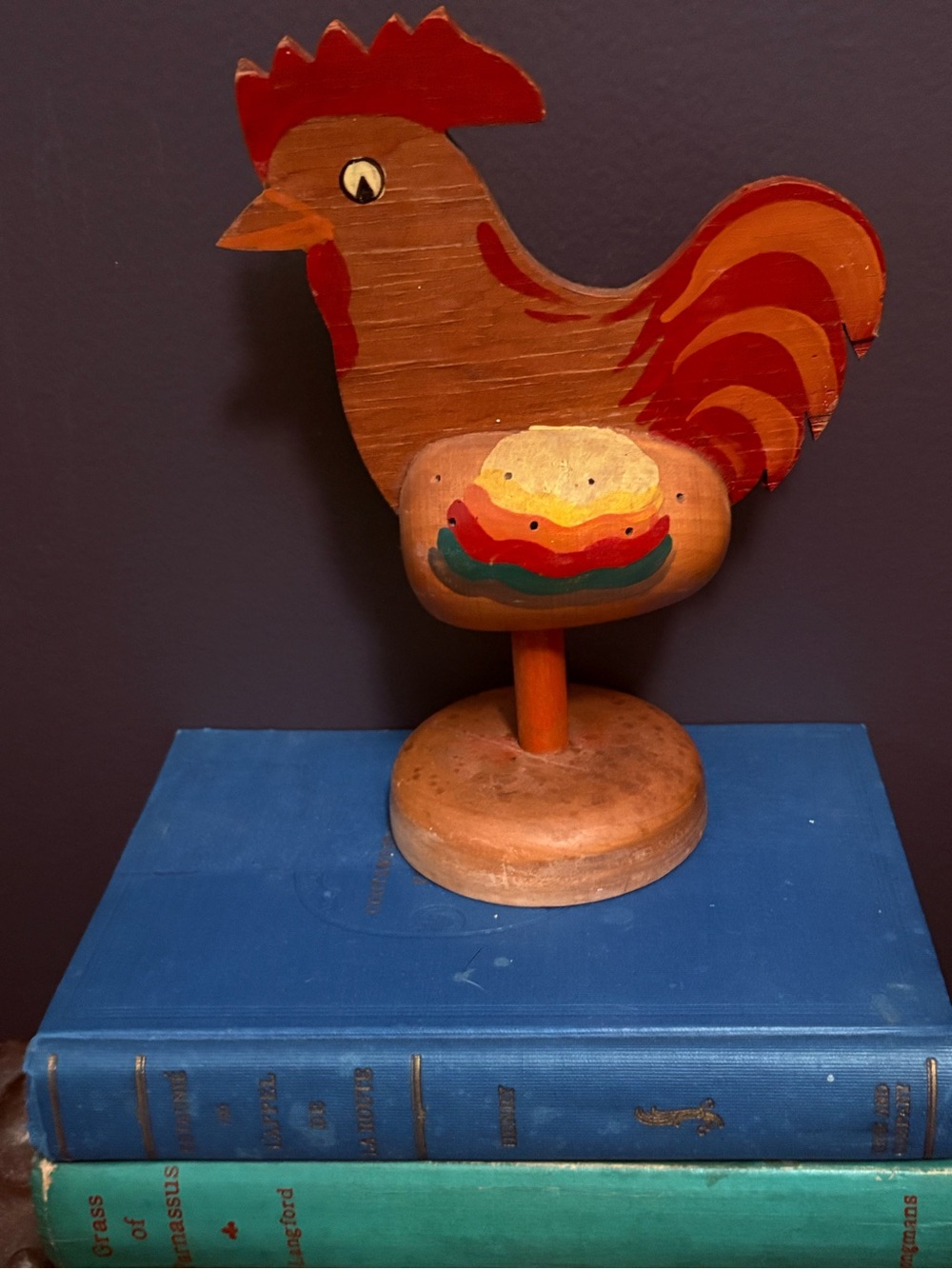 Vintage Canadian Wooden Rooster - Toothpick Holder 
Raymond Wooldridge